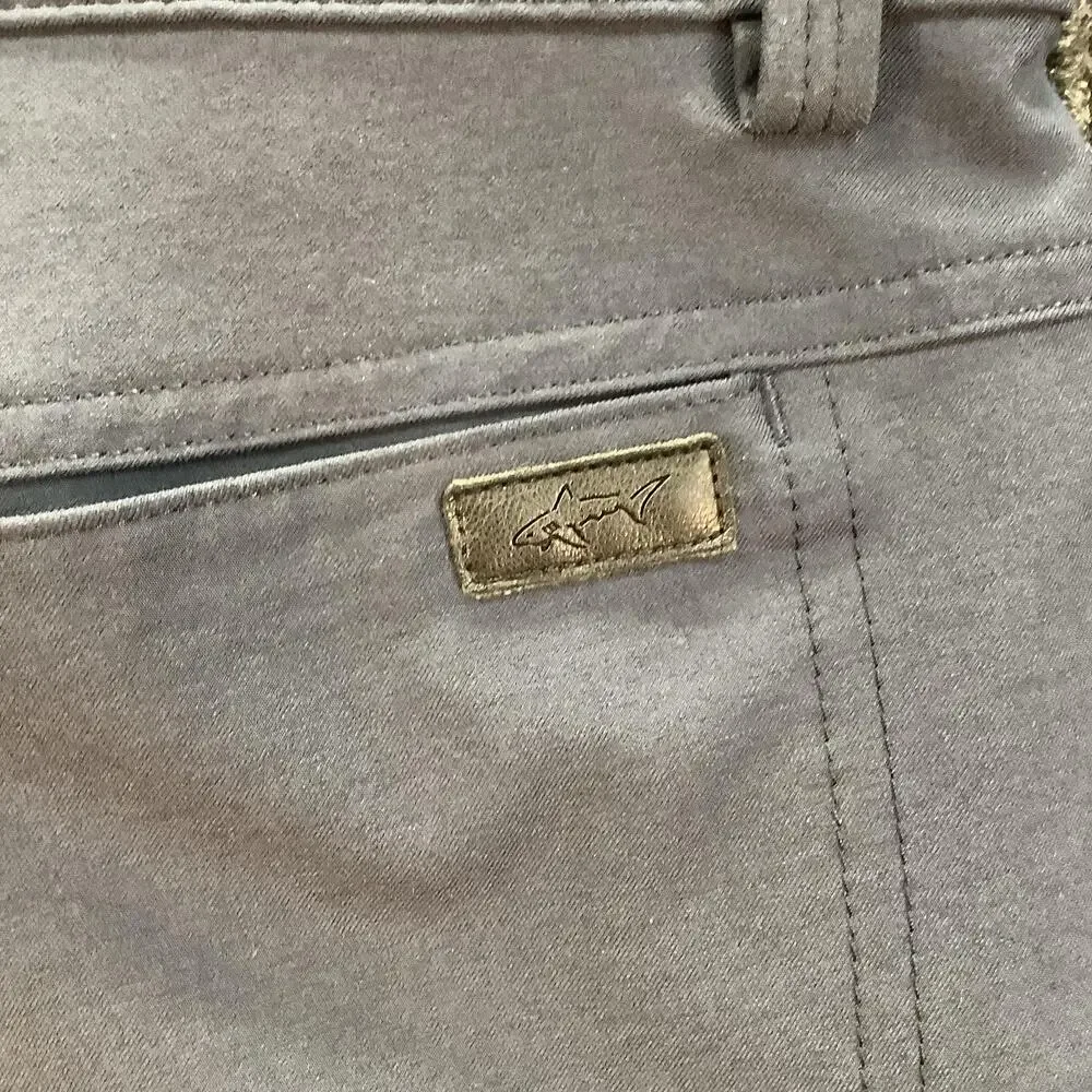 Greg Norman Pants Mens 36x30 Gray Five Pocket Golf Performance Stretch Tech